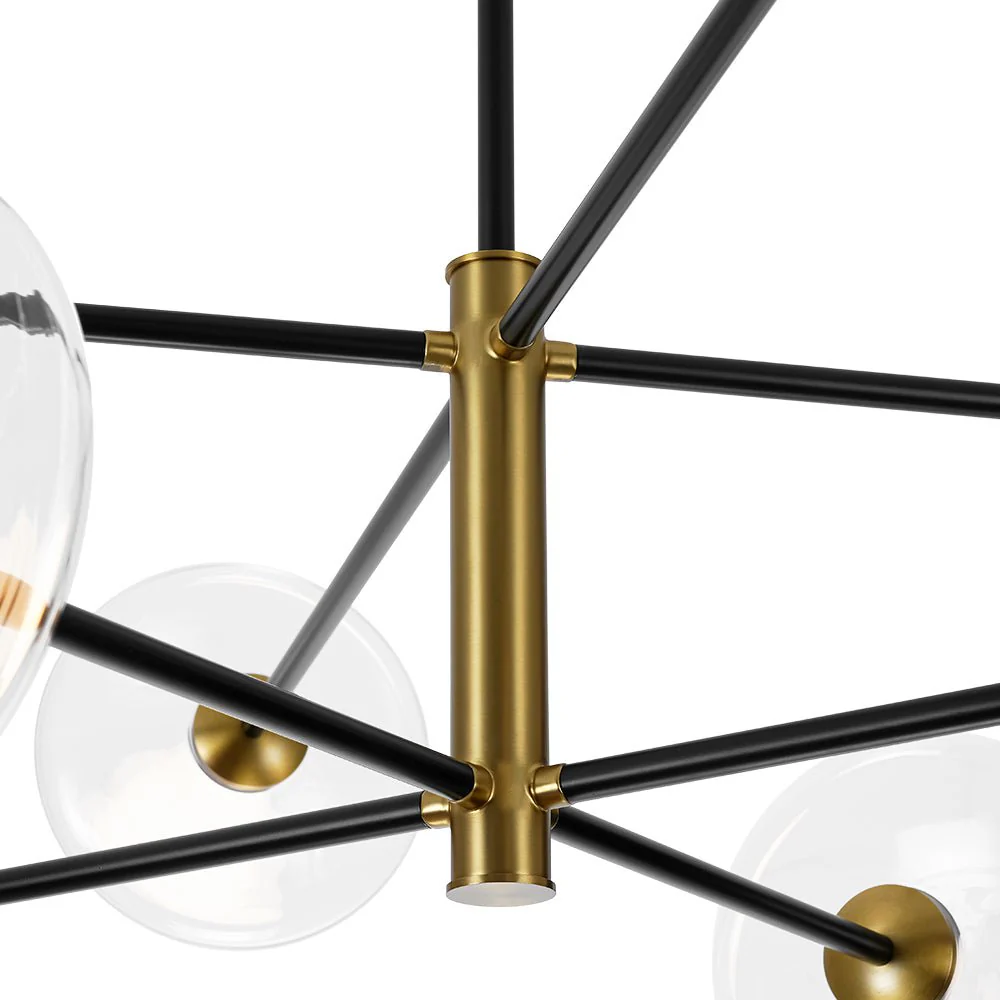 (OpenBox) Designer Dimmable LED 8-light Glass Tiered Sputnik Chandelier - Image 11