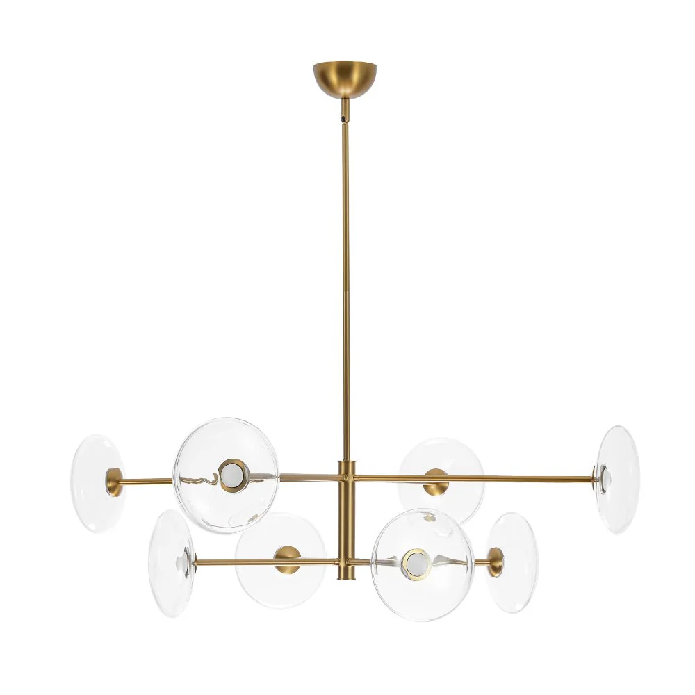 (OpenBox) Designer Dimmable LED 8-light Glass Tiered Sputnik Chandelier - Image 16