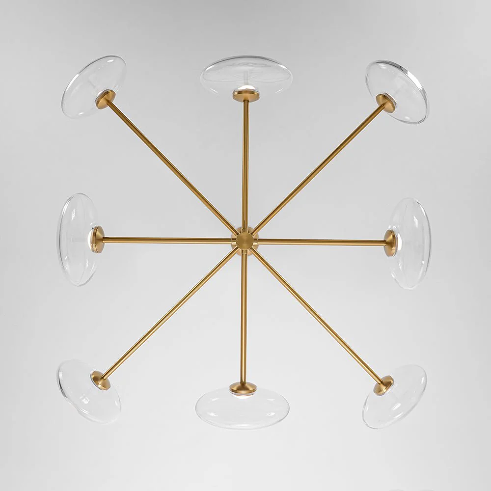 (OpenBox) Designer Dimmable LED 8-light Glass Tiered Sputnik Chandelier - Image 20