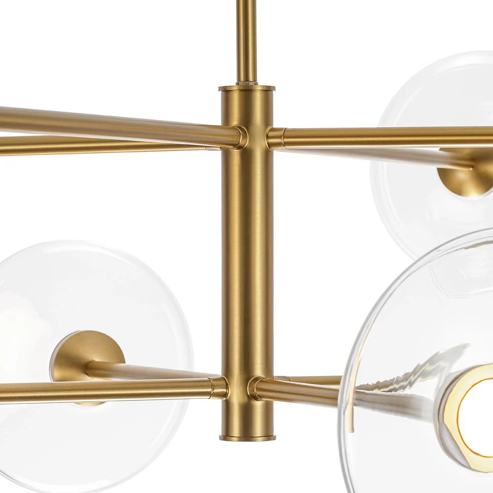 (OpenBox) Designer Dimmable LED 8-light Glass Tiered Sputnik Chandelier - Image 22