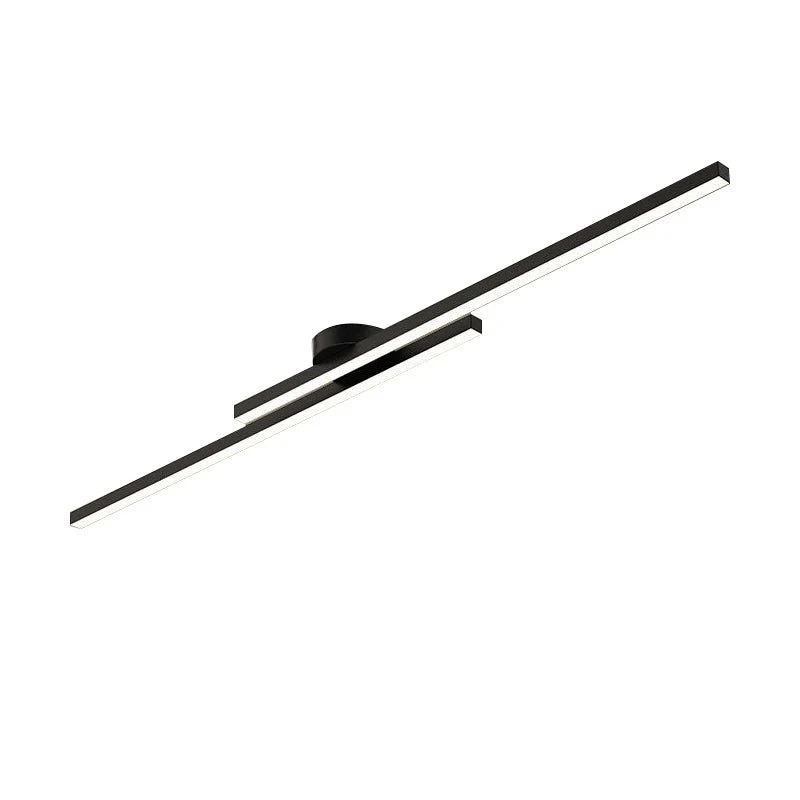 Dimmable 2-Light Long Strip Linear LED Flush Mount - Image 12