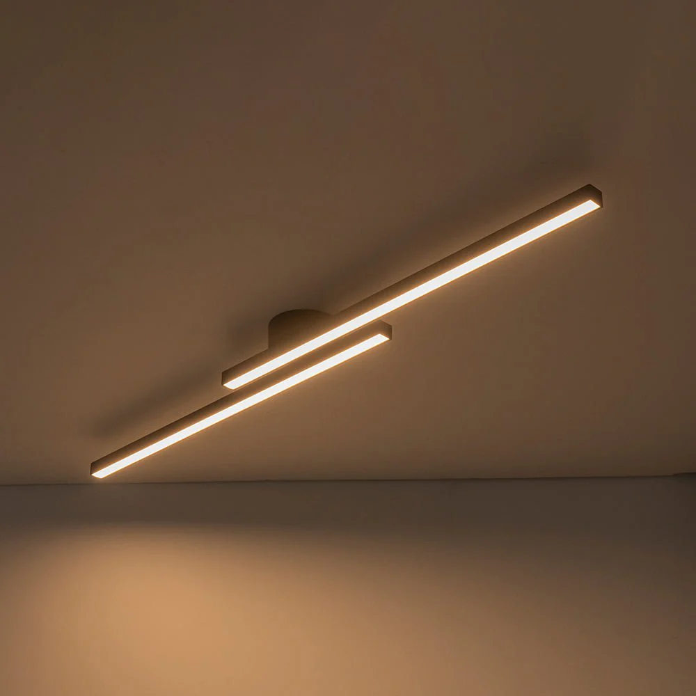 Dimmable 2-Light Long Strip Linear LED Flush Mount - Image 25