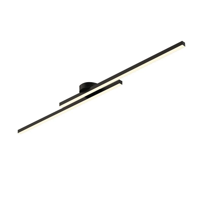 (OpenBox) Dimmable 2-Light Long Strip Linear LED Flush Mount - Image 9