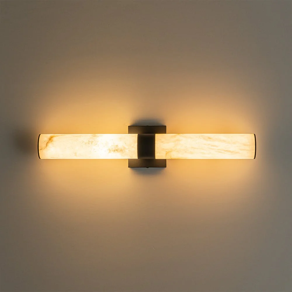 Dimmable LED Marble Tube Linear Bathroom Wall Sconce - Image 16