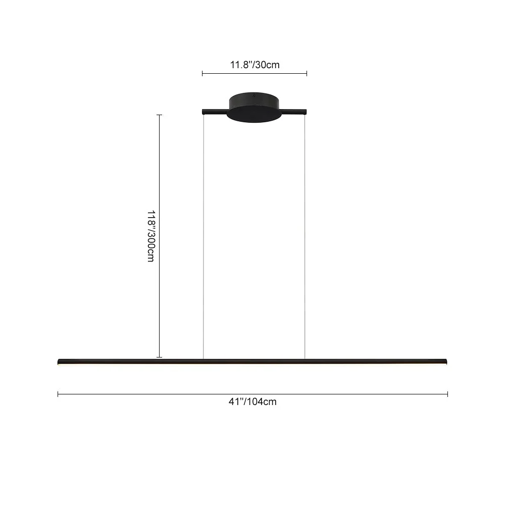Dimmable Minimalist Tube LED Linear Pendant - Image 16