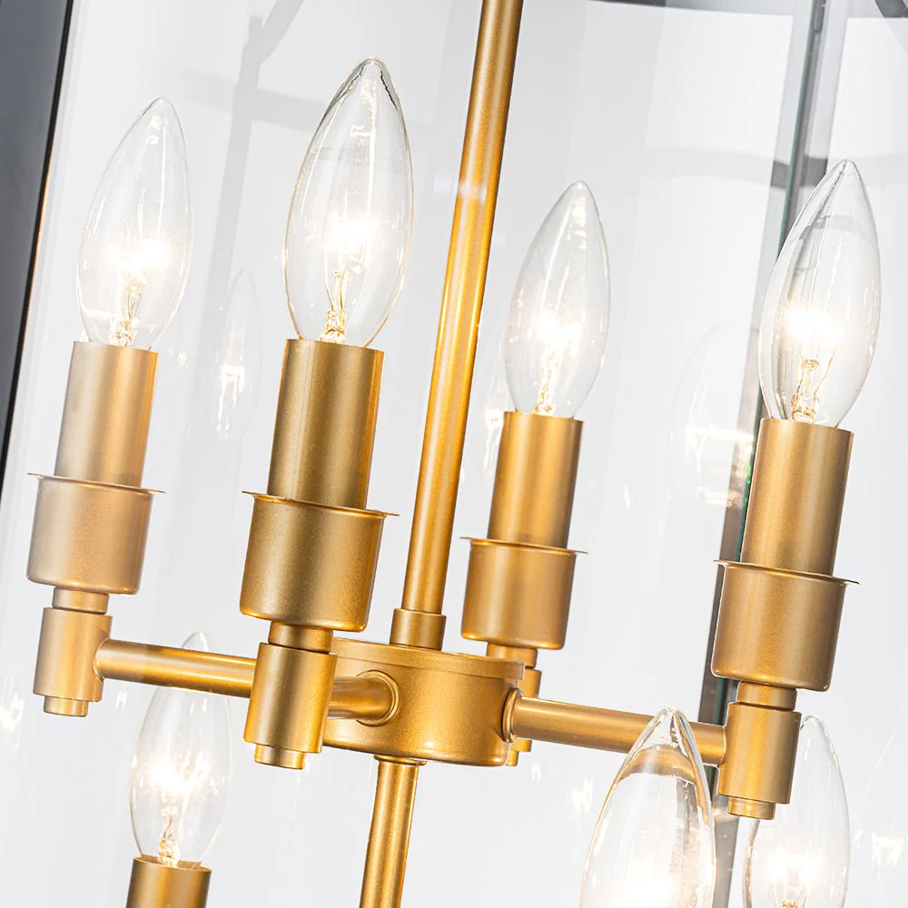(OpenBox) Farmhouse Wide Clear Glass Cylinder Cage Pendant - Image 20