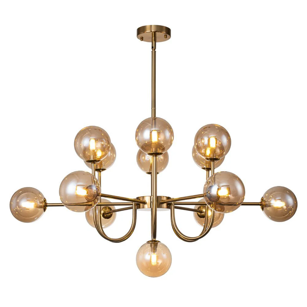 (OpenBox) Glam 13-Light Sputnik Glass Globe Bubble Chandelier - Image 4
