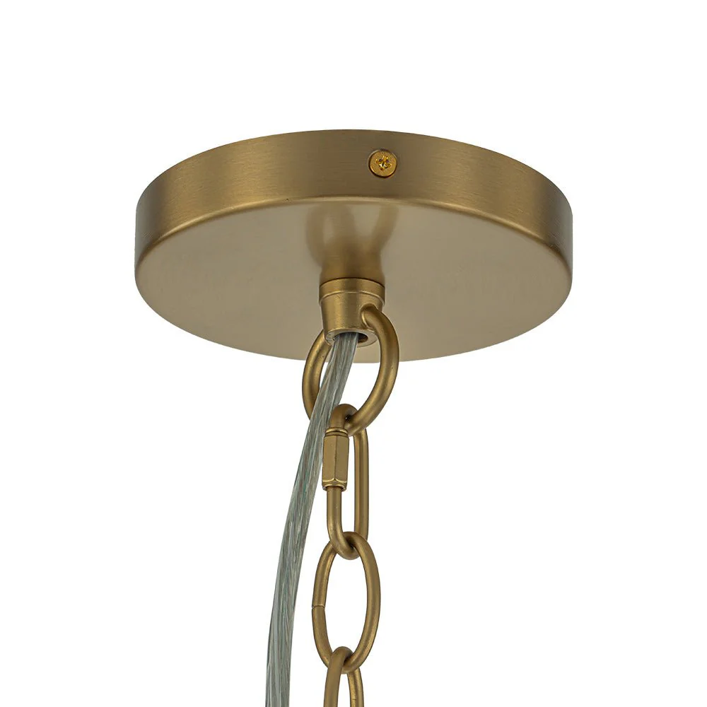 (OpenBox) Glam Brass Cluster Ribbed Glass Globe Bubble Chandelier - Image 18
