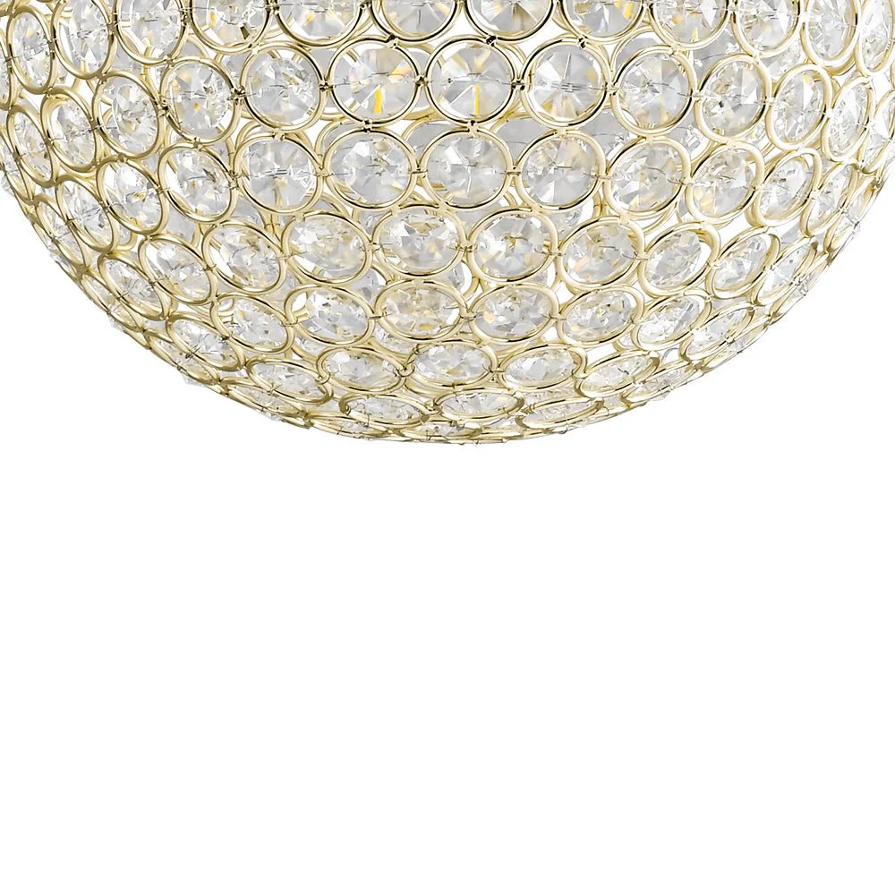 Glam Jewel Polished Gold Crystal Globe Chandelier - Image 17