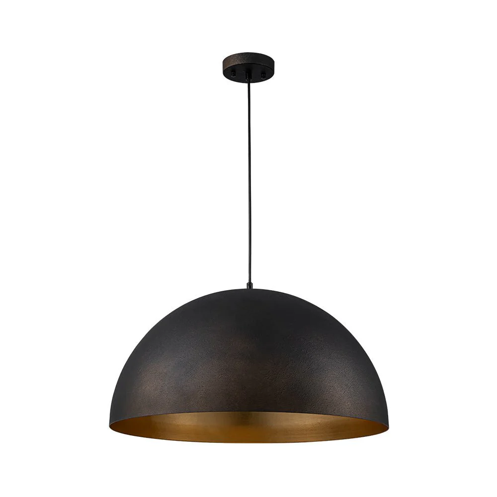 Industrial Oversized Large Metal Dome Pendant Light - Image 21