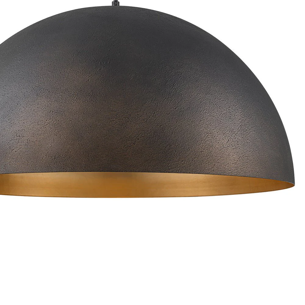 Industrial Oversized Large Metal Dome Pendant Light - Image 26