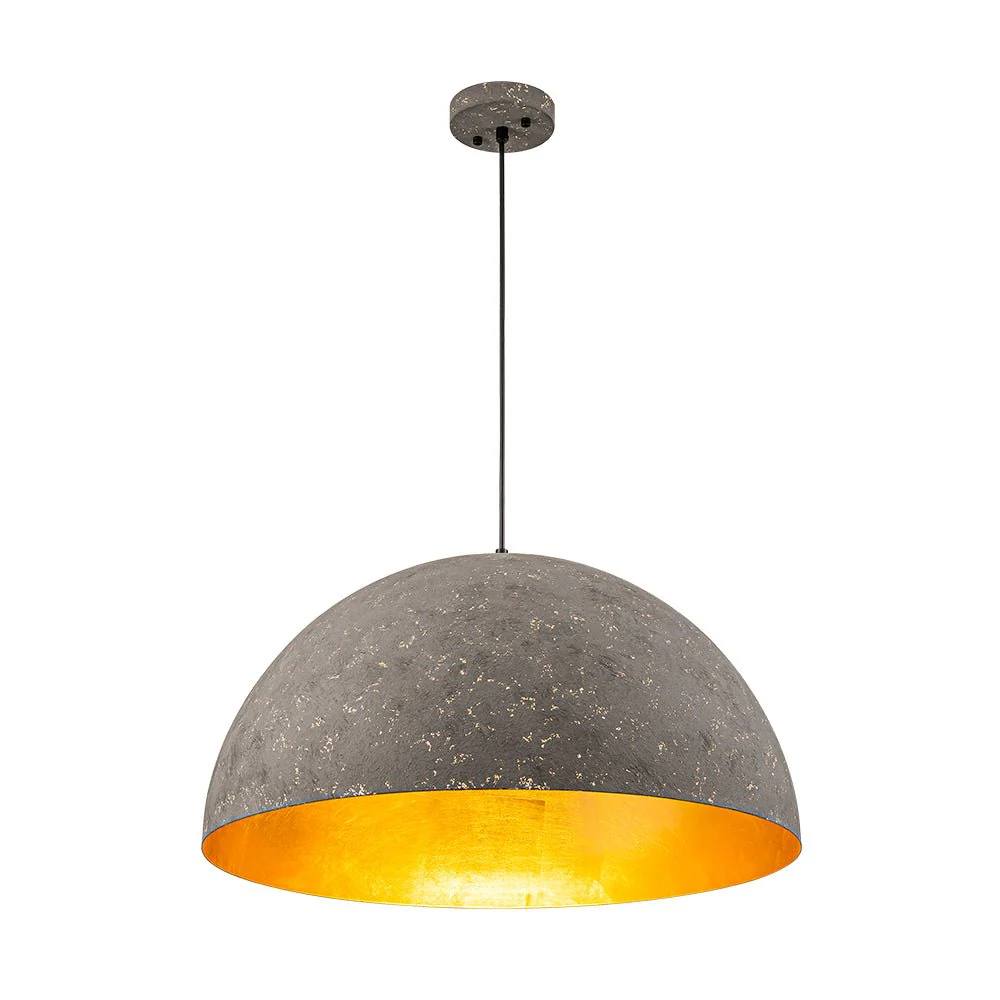 Industrial Oversized Large Metal Dome Pendant Light - Image 35