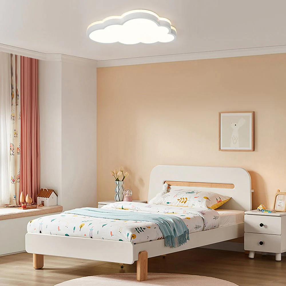 LED Cloud Light Fixture Dimmable Flush Mount for Kids - Image 3