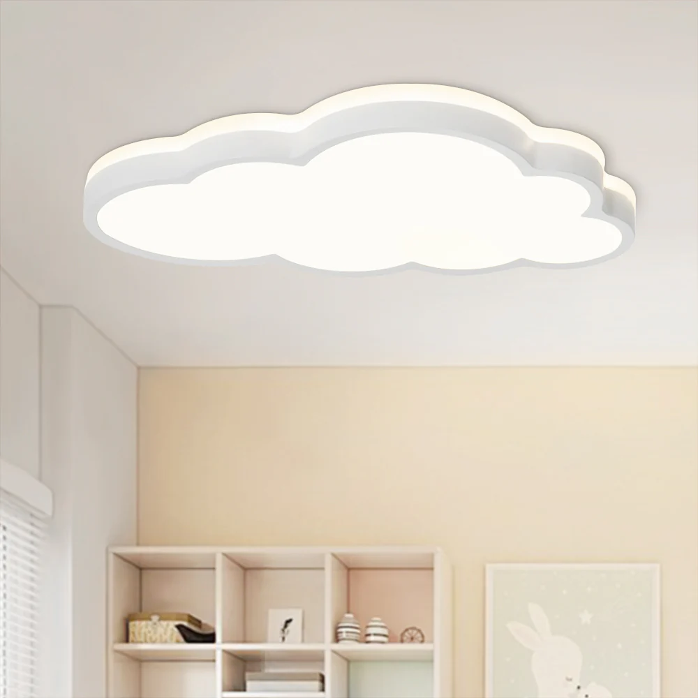 LED Cloud Light Fixture Dimmable Flush Mount for Kids - Image 6