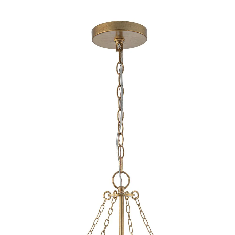 Luxe Gold Crystal Blossom Floral Basket Chandelier - Image 19