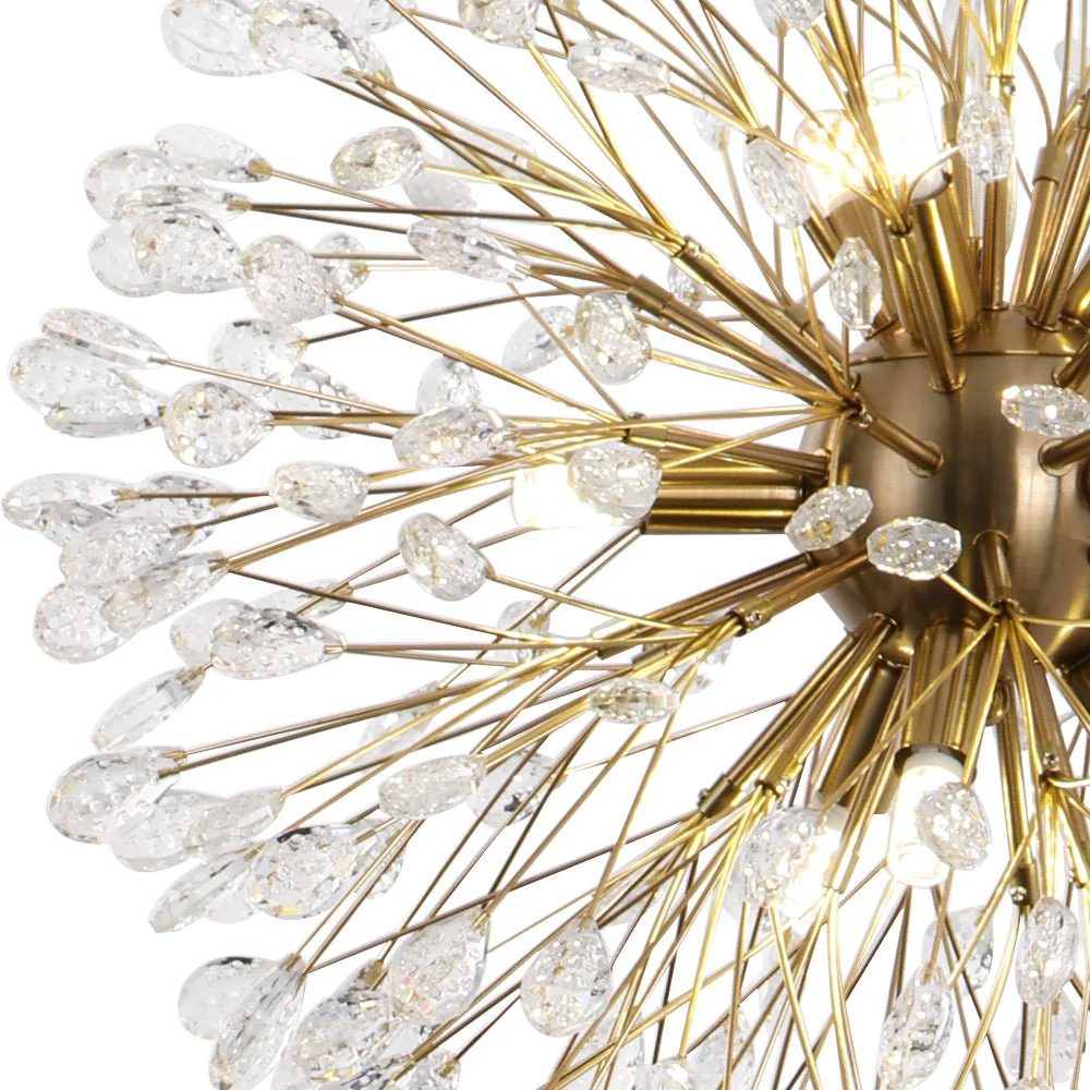 Luxury Bloom Dandelion Crystal Firework Chandelier - Image 12