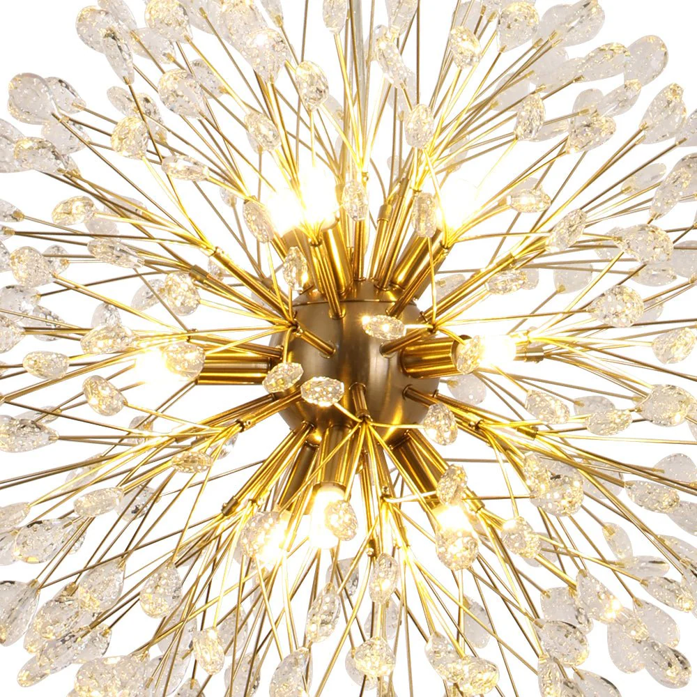 Luxury Bloom Dandelion Crystal Firework Chandelier - Image 13