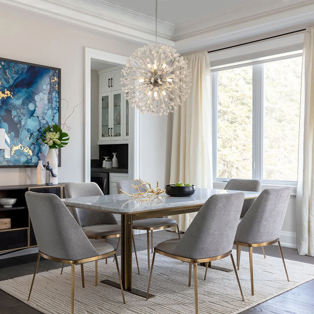 Luxury Bloom Dandelion Crystal Firework Chandelier - Image 2