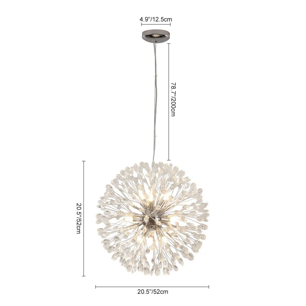 Luxury Bloom Dandelion Crystal Firework Chandelier - Image 27