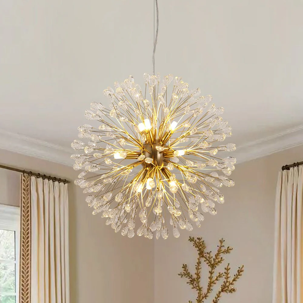 Luxury Bloom Dandelion Crystal Firework Chandelier - Image 4