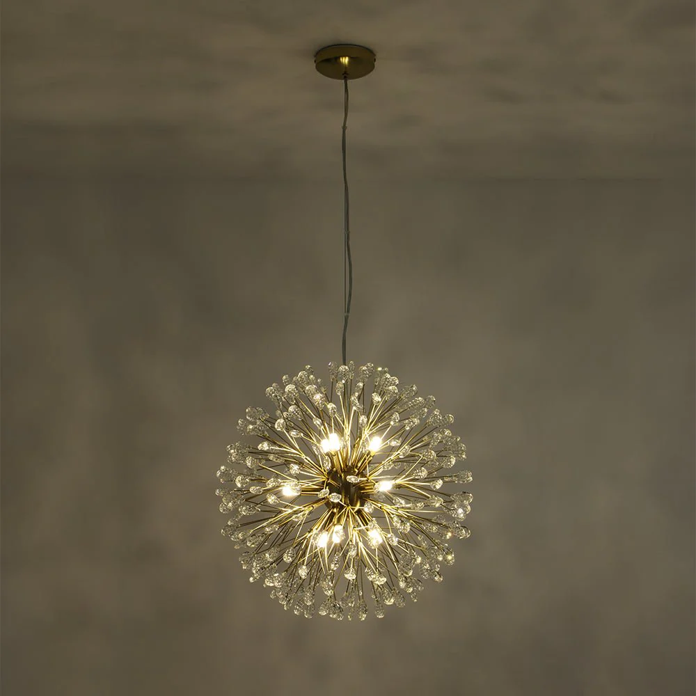 Luxury Bloom Dandelion Crystal Firework Chandelier - Image 9