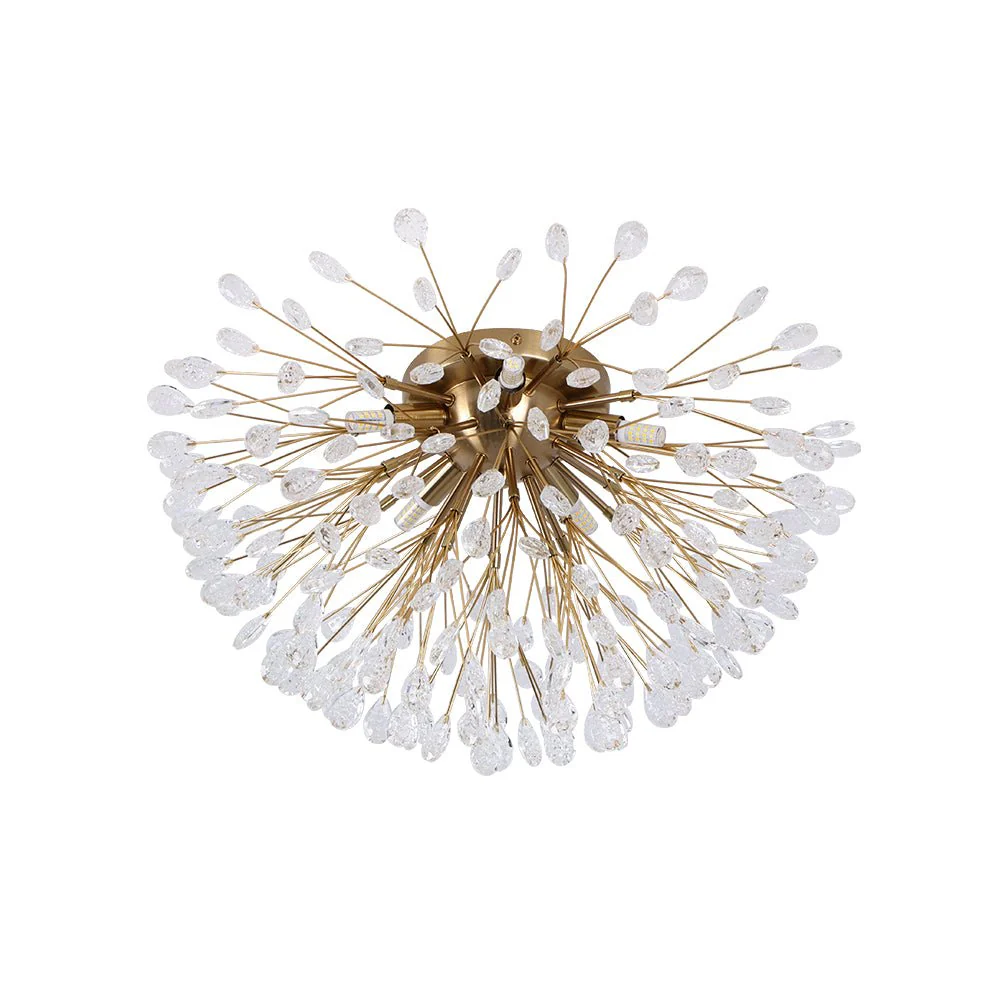 Luxury Bloom Dandelion Crystal Semi Flush Mount - Image 10