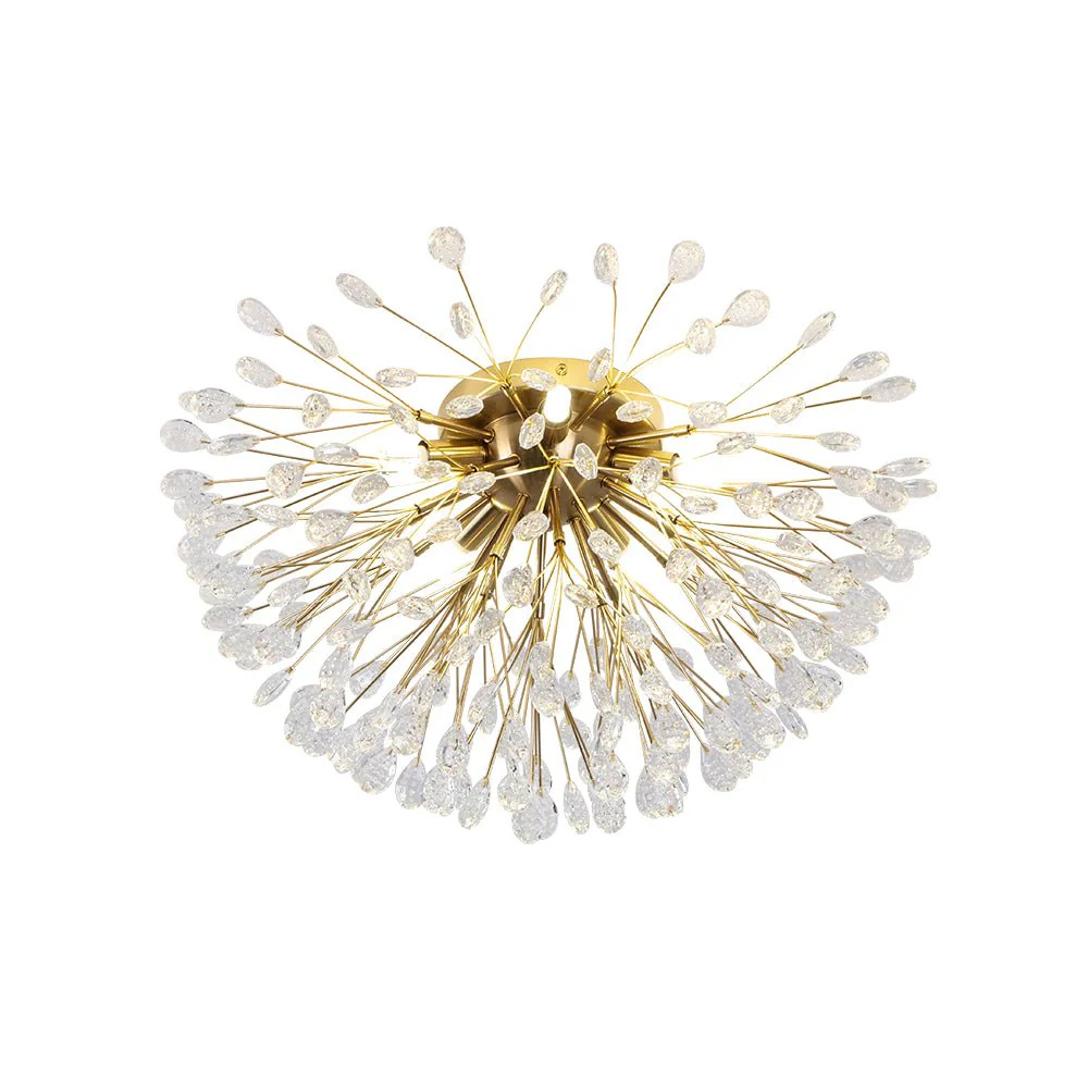 Luxury Bloom Dandelion Crystal Semi Flush Mount - Image 11