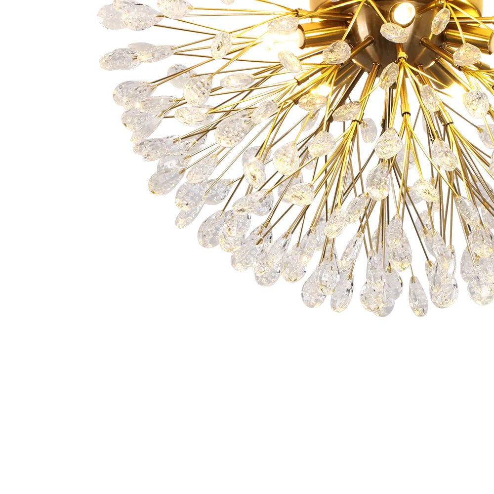 Luxury Bloom Dandelion Crystal Semi Flush Mount - Image 14