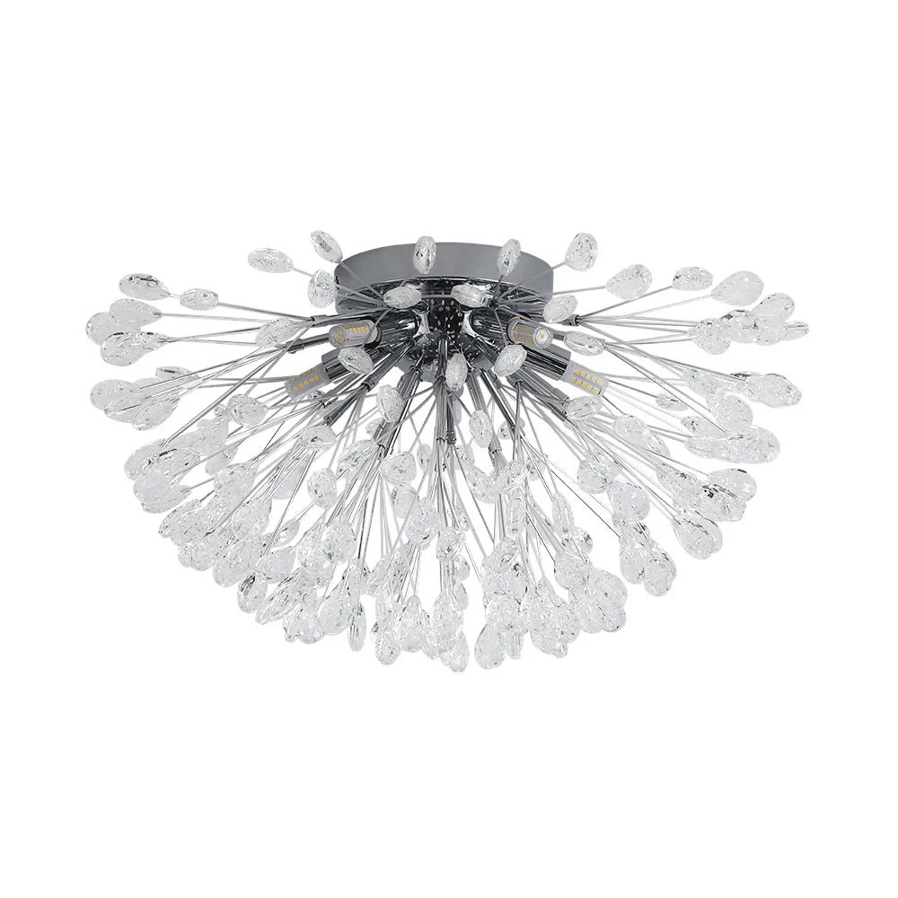 Luxury Bloom Dandelion Crystal Semi Flush Mount - Image 22