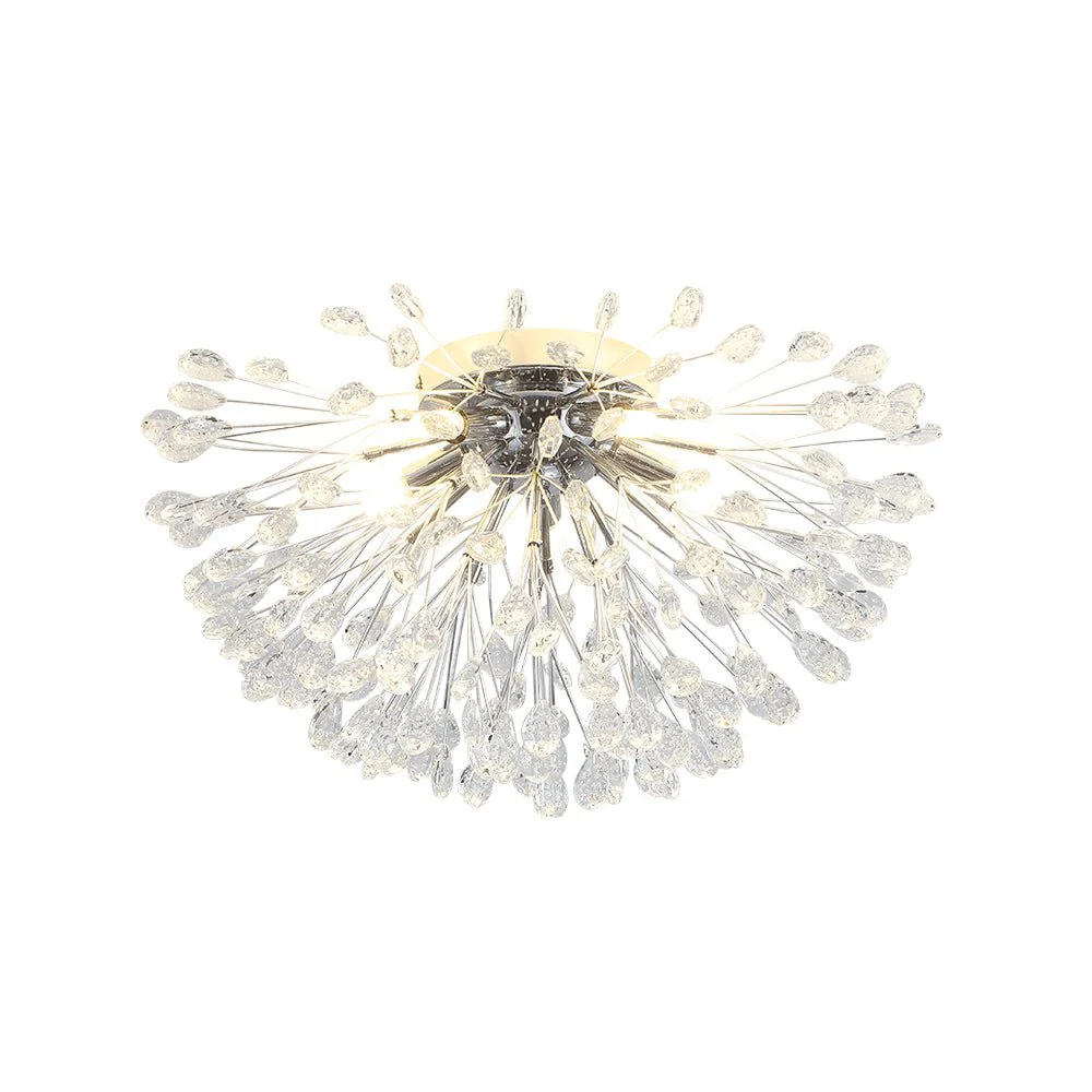Luxury Bloom Dandelion Crystal Semi Flush Mount - Image 25