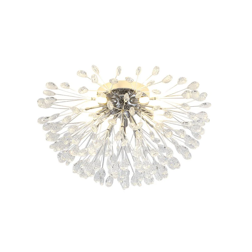Luxury Bloom Dandelion Crystal Semi Flush Mount - Image 26