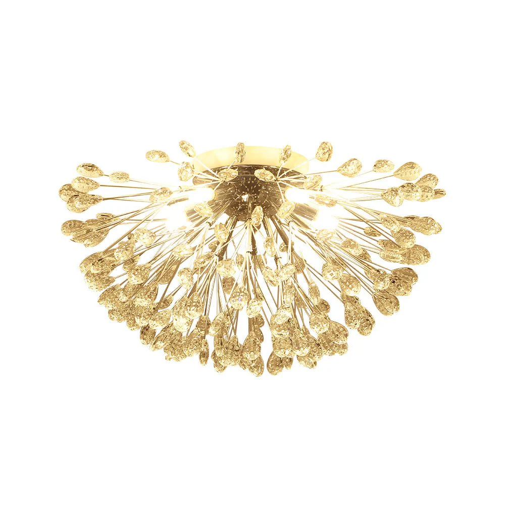 Luxury Bloom Dandelion Crystal Semi Flush Mount - Image 27
