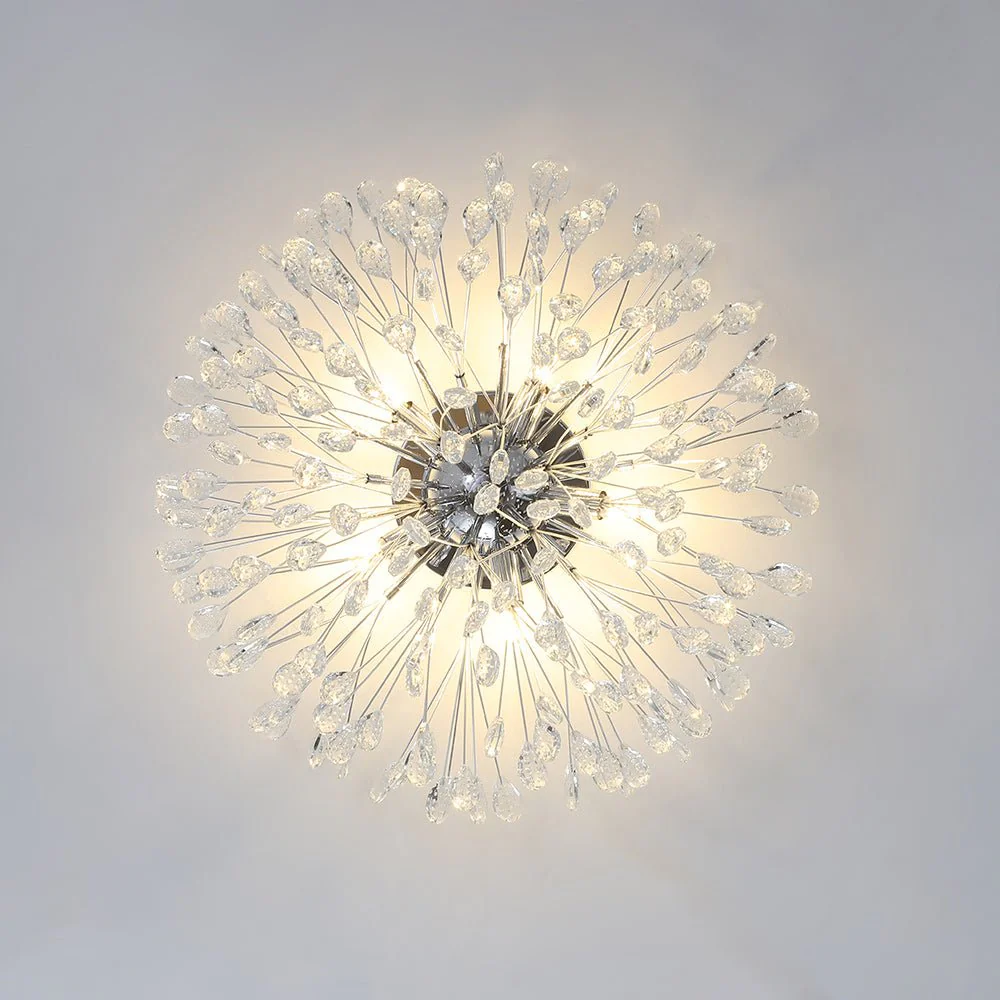 Luxury Bloom Dandelion Crystal Semi Flush Mount - Image 28