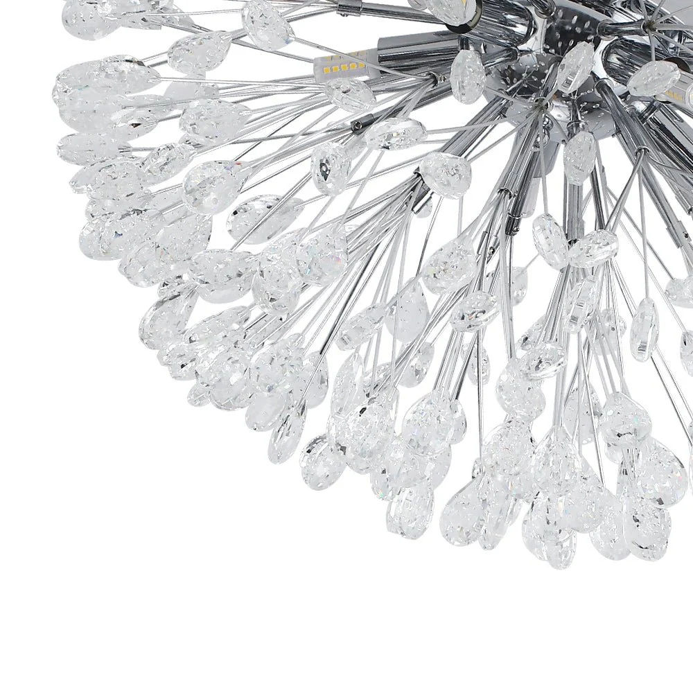 Luxury Bloom Dandelion Crystal Semi Flush Mount - Image 33