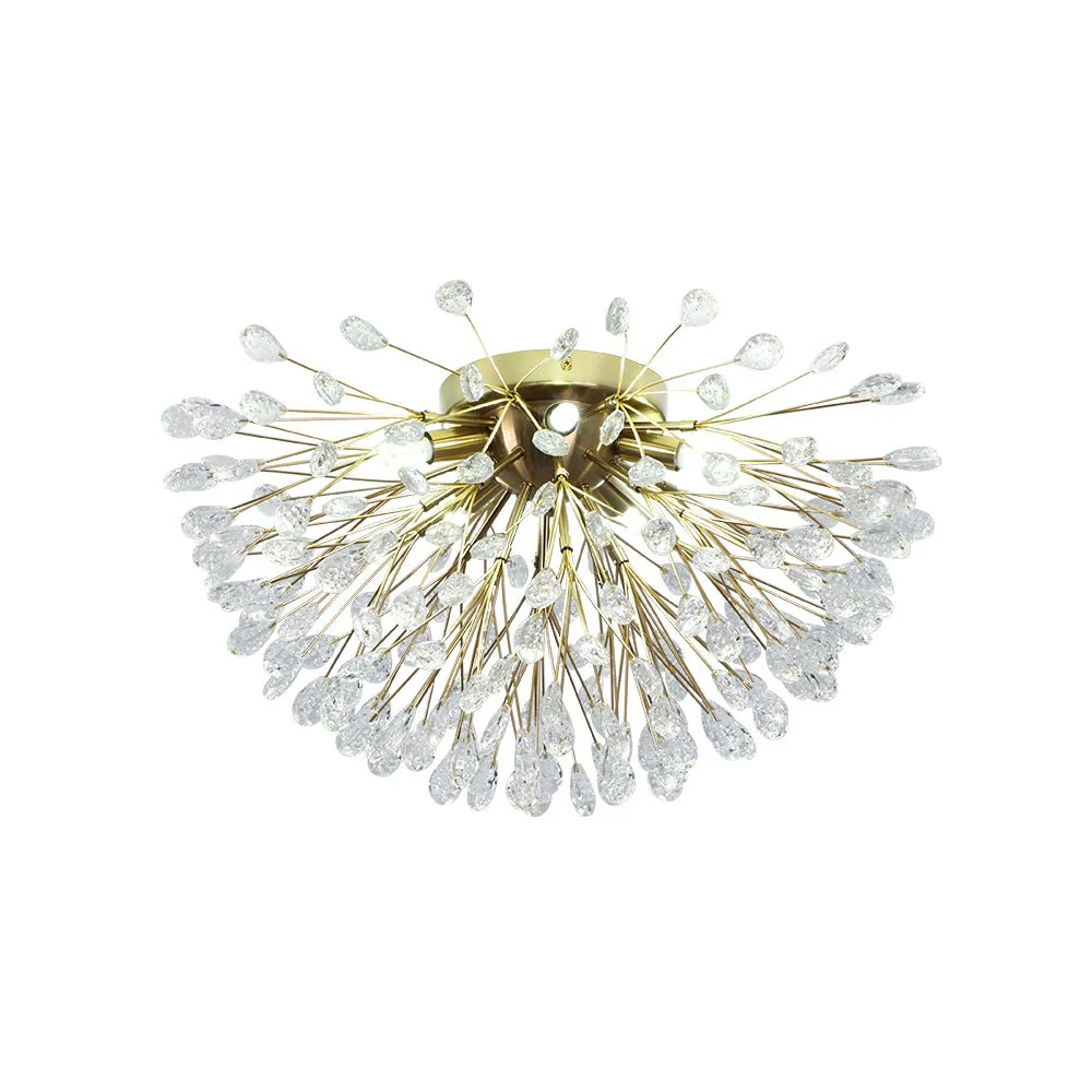 Luxury Bloom Dandelion Crystal Semi Flush Mount - Image 5