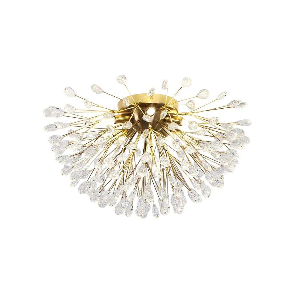 Luxury Bloom Dandelion Crystal Semi Flush Mount - Image 7