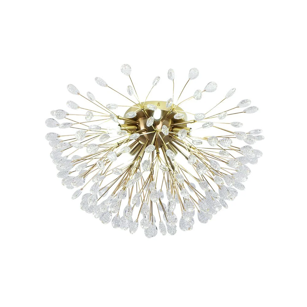 Luxury Bloom Dandelion Crystal Semi Flush Mount - Image 9
