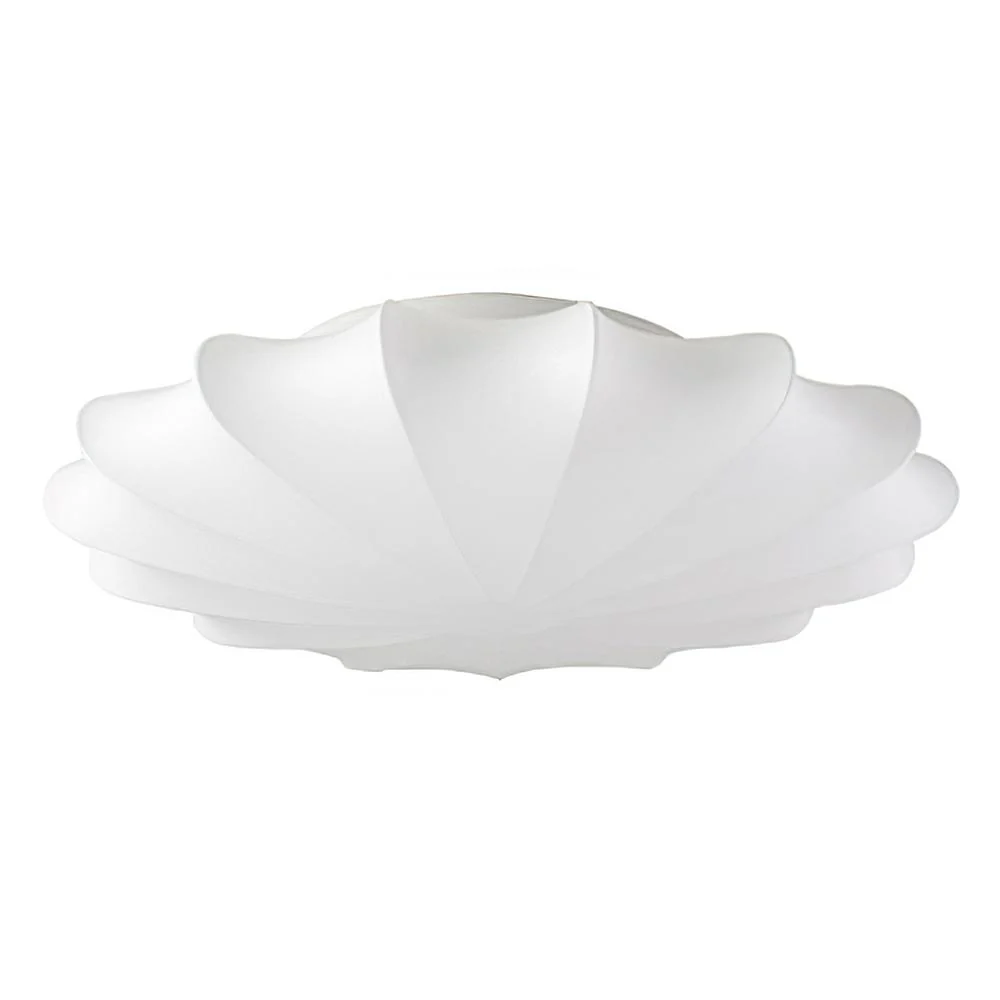 (OpenBox) Mid-Century Modern White Flush Mount Light - Image 6