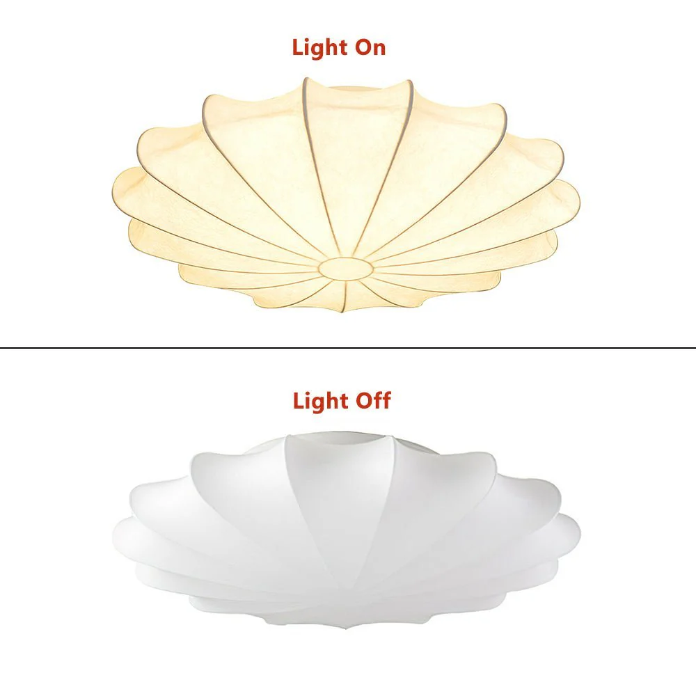 (OpenBox) Mid-Century Modern White Flush Mount Light - Image 8