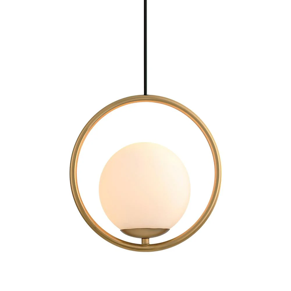 (OpenBox) Modern 1-ring Globe Pendant Light - Image 3