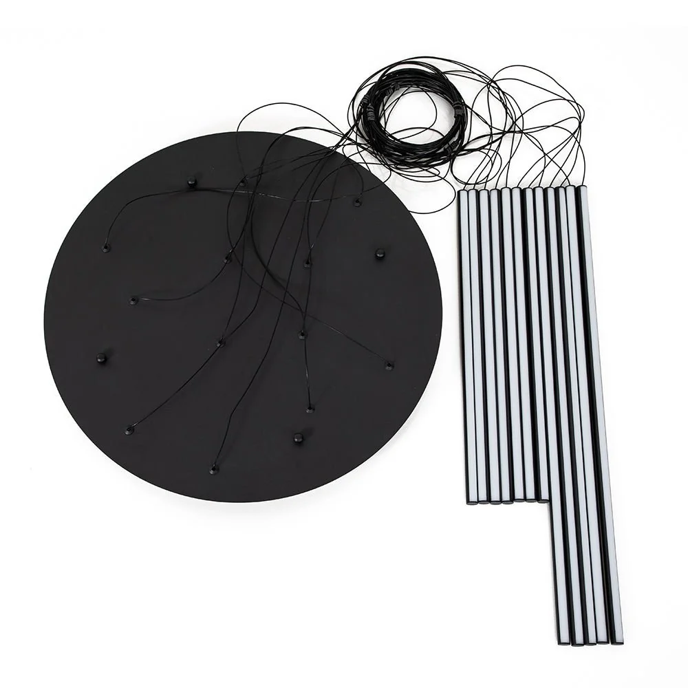 (OpenBox) Modern 12-Light Black Cluster Tube LED Pendant Light - Image 13