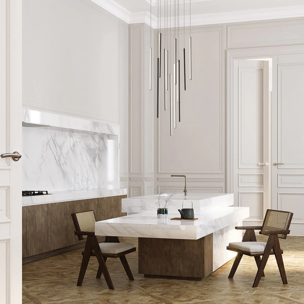 (OpenBox) Modern 12-Light Black Cluster Tube LED Pendant Light - Image 4