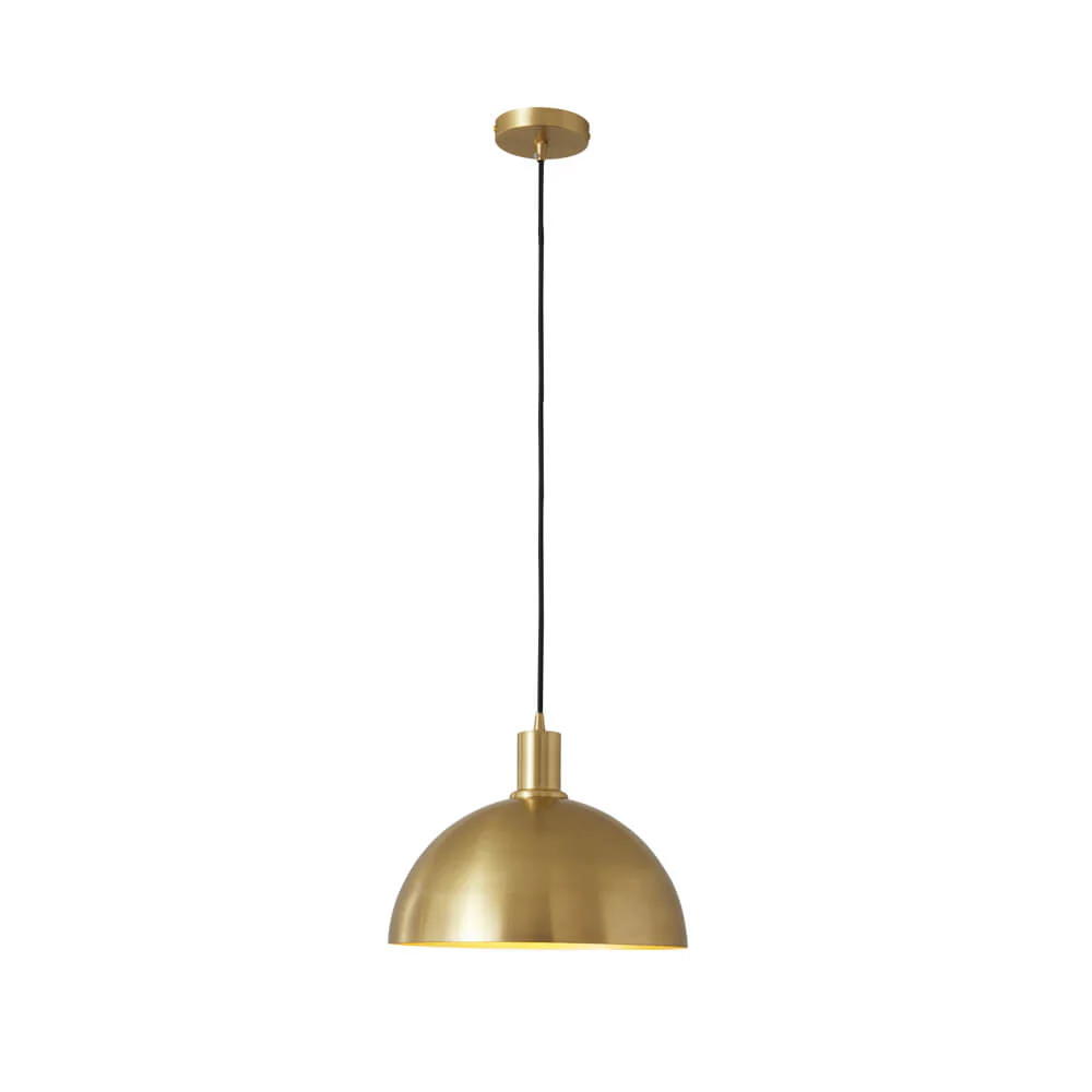 (OpenBox) Modern Brass Single Dome Pendant Light - Image 5