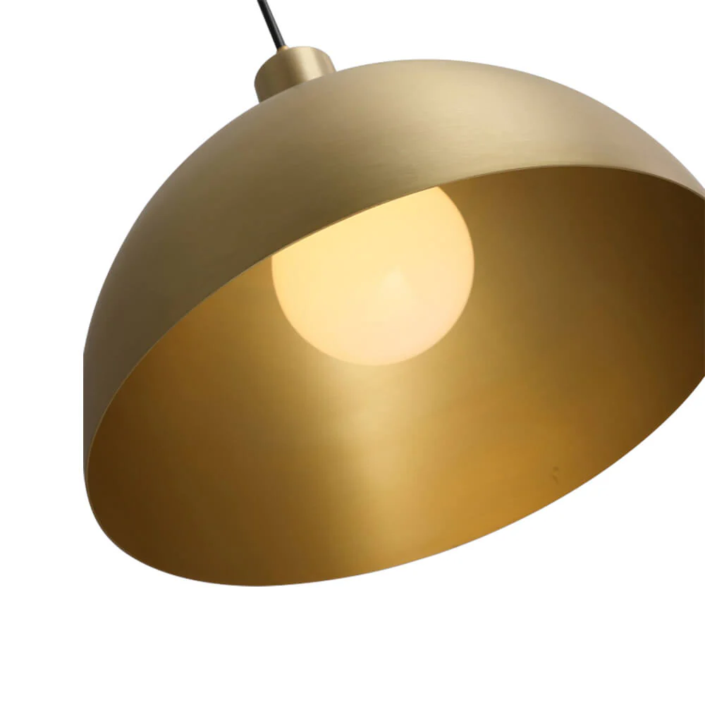 (OpenBox) Modern Brass Single Dome Pendant Light - Image 7
