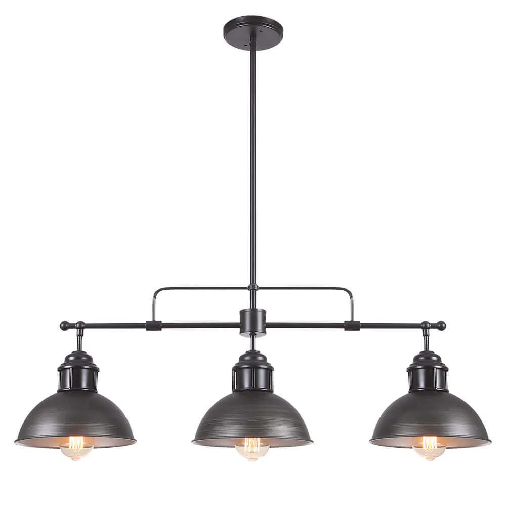 Modern Farmhouse 3-light Island Pot Lid Dome Pendant - Image 23