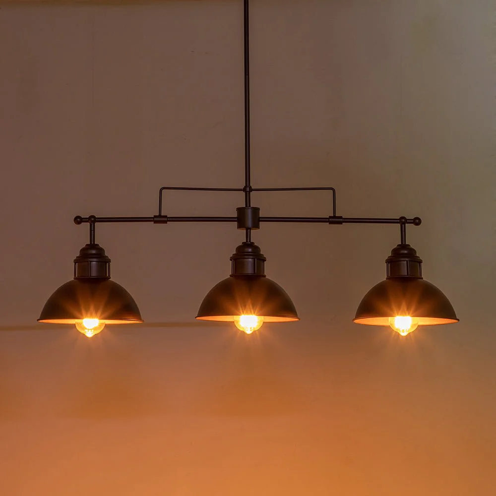 Modern Farmhouse 3-light Island Pot Lid Dome Pendant - Image 12