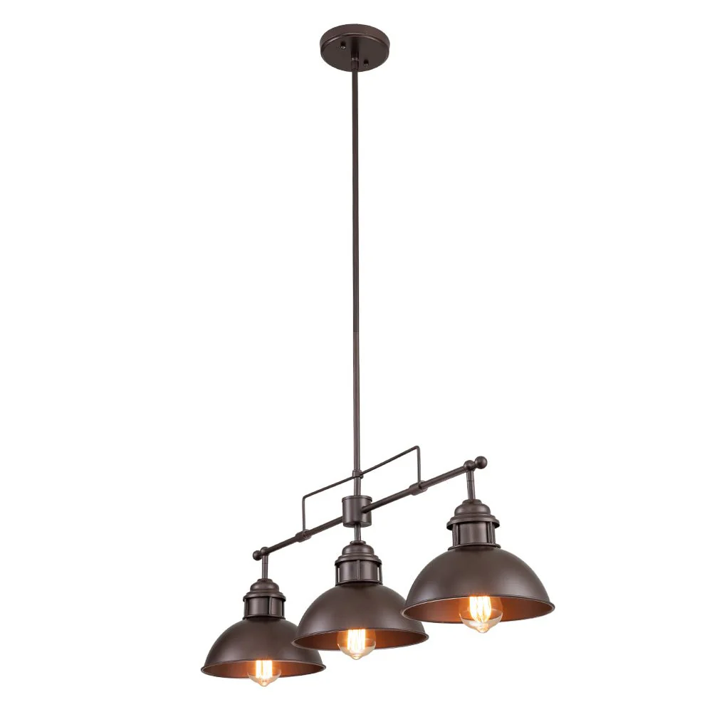 Modern Farmhouse 3-light Island Pot Lid Dome Pendant - Image 13