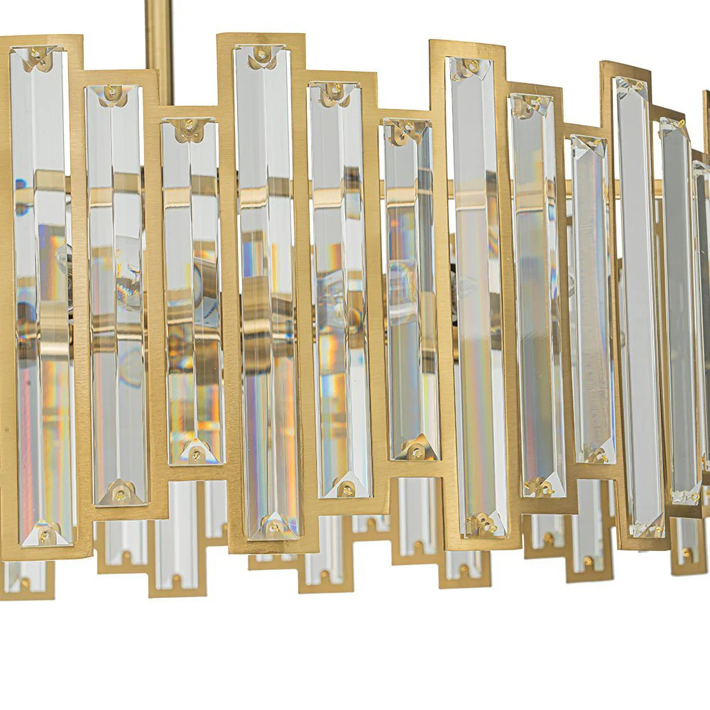 (OpenBox) Modern Glam Brass 6-Light Crystal Drum Cage Chandelier - Image 16