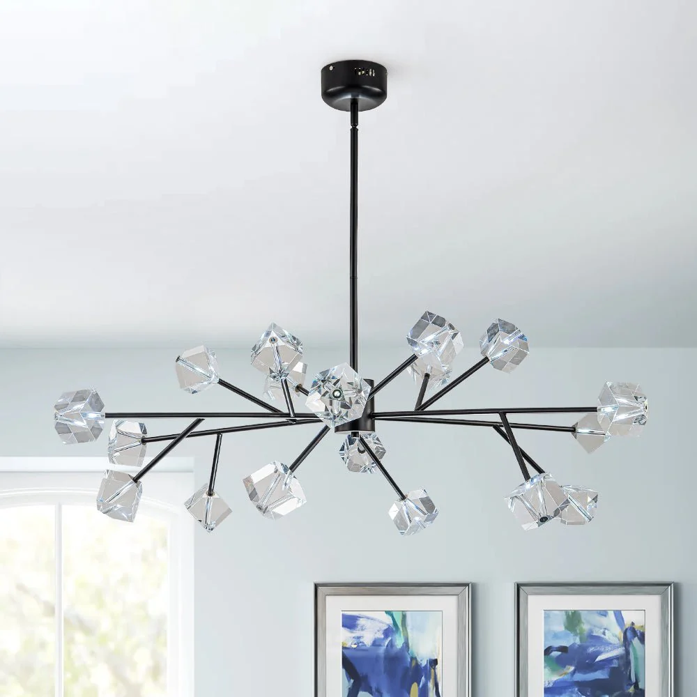 Modern Mid-century Glam Branch Crystal Sputnik Chandelier - Image 3