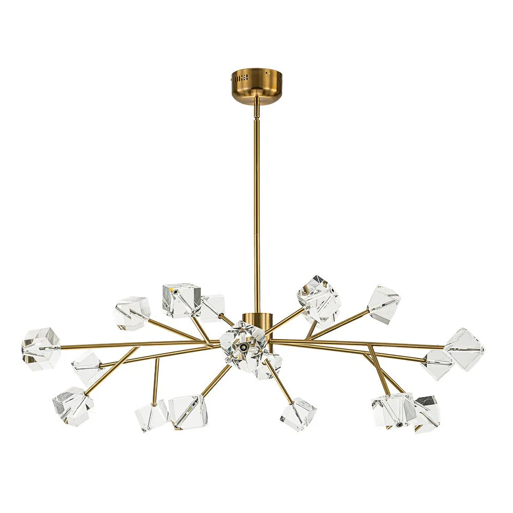 Modern Mid-century Glam Branch Crystal Sputnik Chandelier - Image 6